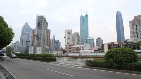 Shenzhen City Scene Stock Footage 203534914
