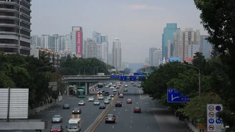 Shenzhen City Scene Stock Footage 203536540