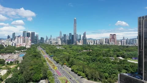 Shenzhen Drone Stock Footage 330759031