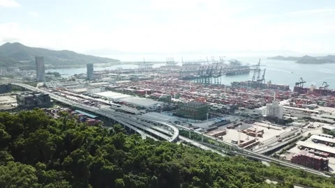 Shenzhen Harbour Stock Footage 330759299