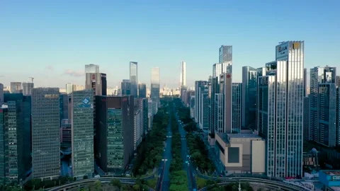 Shenzhen high-tech Park, The best high-tech industrial zone in China Stock Footage 219459813