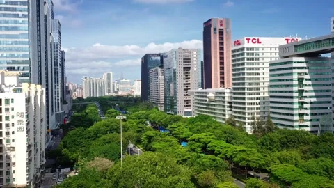 Shenzhen Nanshan High-tech Enterprise Building Stock Footage 327843750