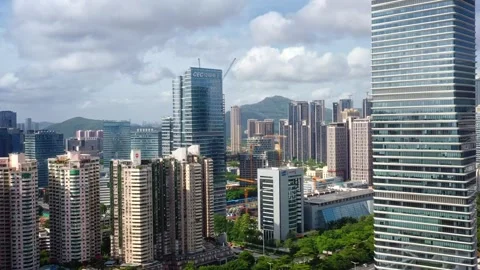 Shenzhen Nanshan High-tech Enterprise Building Stock Footage 327843772