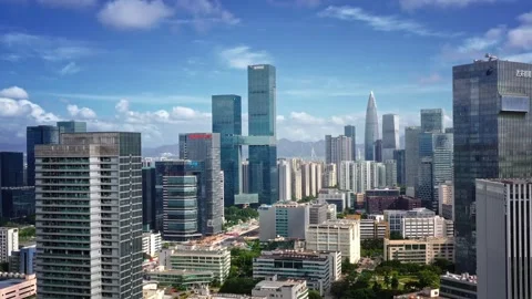 Shenzhen Nanshan High-tech Enterprise Building Stock Footage 327843925