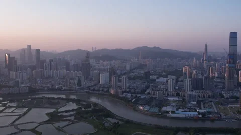 Shenzhen skyline Stock Footage 181446917