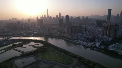 Shenzhen skyline Stock Footage 181527392