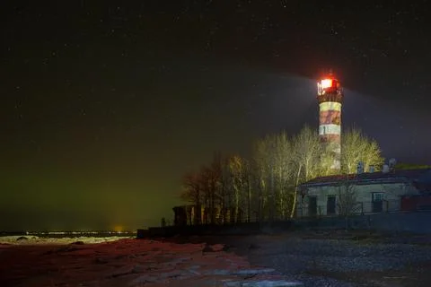 Shepelevsky lighthouse Stock Photos