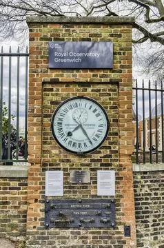 Shepherd Gate Clock, Royal Observatory, Greenwich, London, England, UK Stock Photos