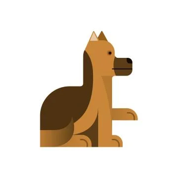 Shepherd sits. Stock Illustration