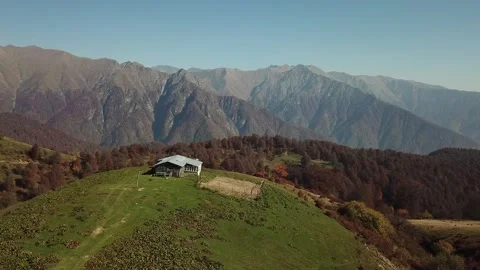 Shepherds hut in Pankisi 库存影片 152910333
