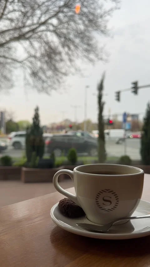 Sheraton coffee inside Sheraton Novi Sad Stock Footage 346364193