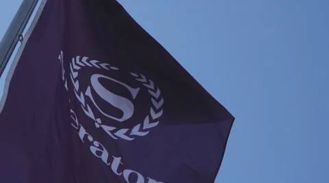 Sheraton Hotel Flag Video stock 56522535