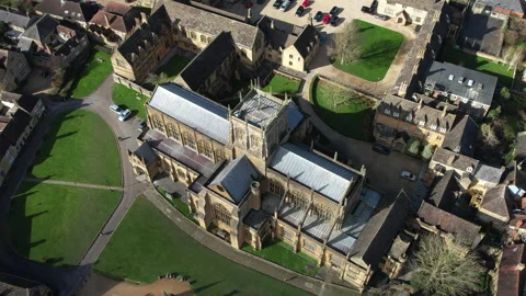 Sherborne Abbey Stock Footage 265876658