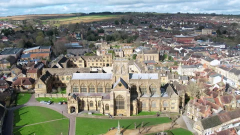 Sherborne Abbey Stock Footage 265876789