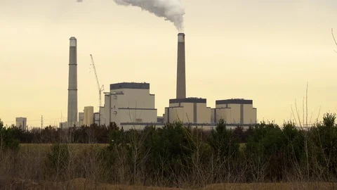 Sherburne County coal-fired Generating Station Stock Footage 74435203