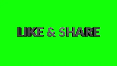 Like shere text animated title highlight slide closing in, chroma green screen Stock Footage 153816957