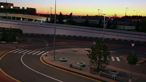 Sheremetyevo airport. Outside Stock Footage 70958146