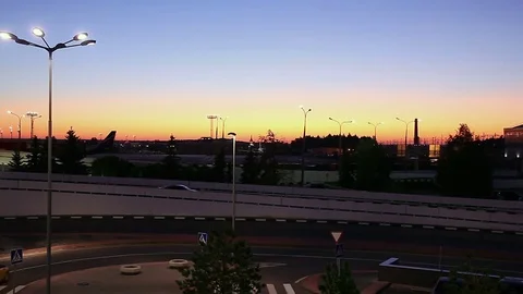 Sheremetyevo airport. Outside Stock Footage 70958535