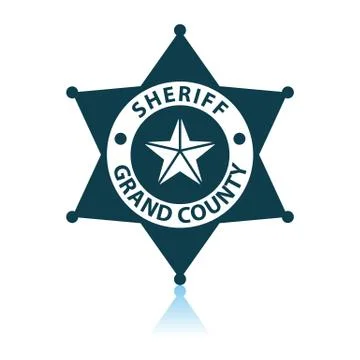 Sheriff Badge Icon Stock Illustration