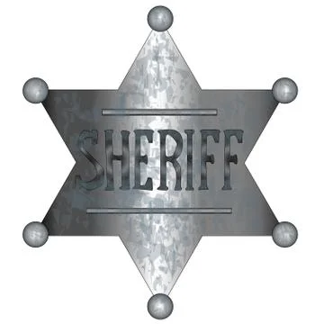 Sheriff badge Stock Illustration