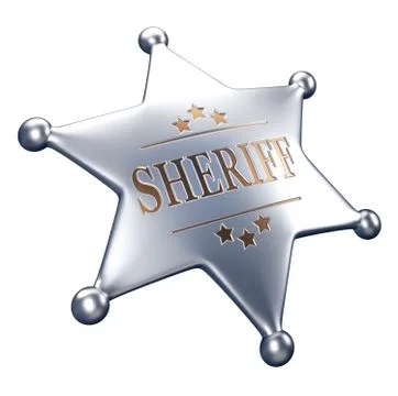 Sheriff badge Stock Illustration