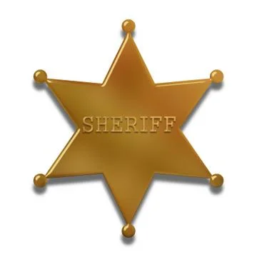 Sheriff badge Stock Illustration