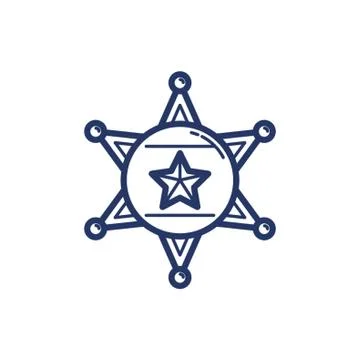 Sheriff badge Stock-Illustration