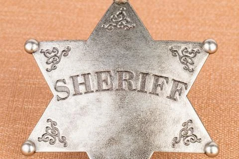 Sheriff badge. Stock Photos