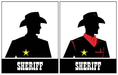 Sheriff. Cowboy Stock Illustration
