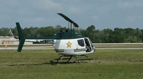 Sheriff Department helicopter Stock Footage 10899102