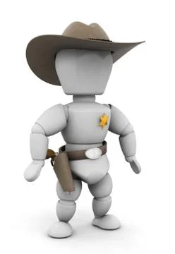 Sheriff Stock Illustration