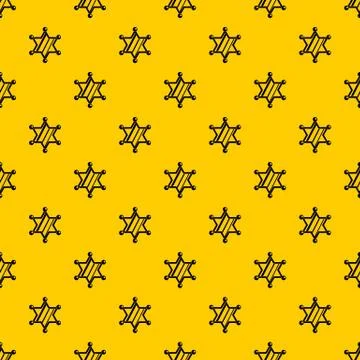 Sheriff star pattern vector Stock Illustration