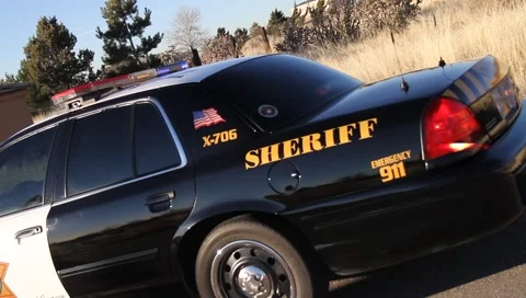 Sheriff's Cruiser 9564 Stock Footage 1002619