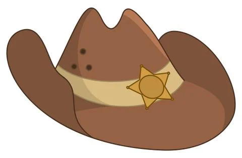 Sheriffs hat Stock Illustration