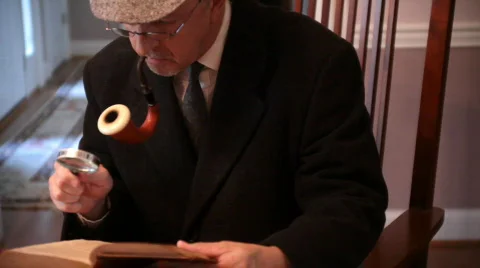 Sherlock holmes detective Stock Footage