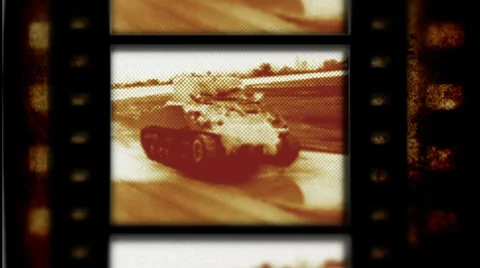 Sherman Tank, World War 2 Stock Footage 33804683