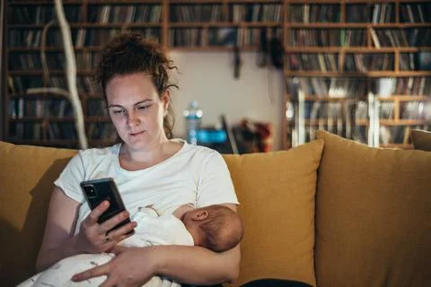 Shes a multitasking supermom Stock Photos