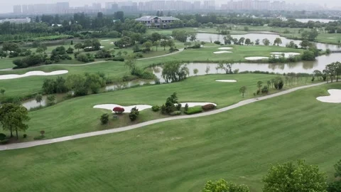 Sheyang island golf course, Sheyang city Stock-Footage 243740524