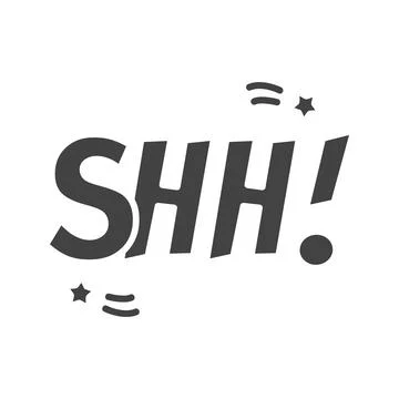 Shh Icon Image. Illustrazione stock