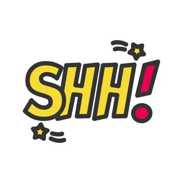 Shh Icon Image. Illustrazione stock