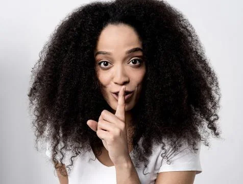 Shhh... silence please! Stock Photos