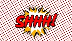 Image result for comic book word shhh