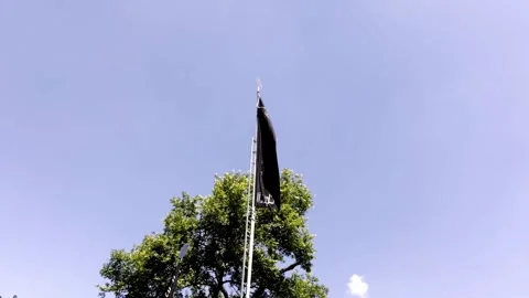 Shia Muslim Flags Displayed During Muharram Видео 339535530