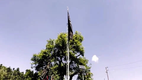Shia Muslim Flags Displayed During Muharram Видео 339535635