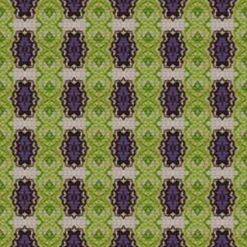 Shibori pattern. Ikat textile. Tie dye print. Green seamless stencil. Stock Illustration