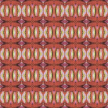 Shibori pattern. Ikat textile. Tie dye print. Red seamless stencil. Stock Illustration