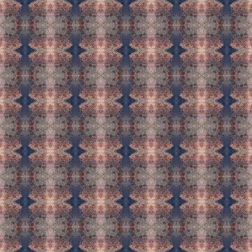Shibori pattern. Ikat textile. Tie dye print. brown seamless stencil. Stock Illustration