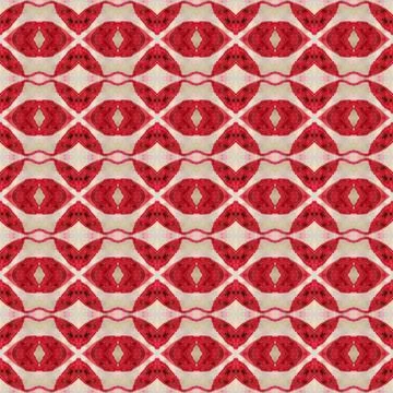 Shibori pattern. Ikat textile. Tie dye print. Red seamless stencil. Stock Illustration