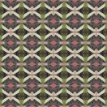 Shibori pattern. Ikat textile. Tie dye print. brown seamless stencil Stock Illustration