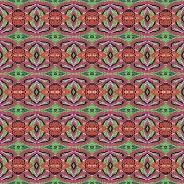 Shibori pattern. Ikat textile. Tie dye print. Red seamless stencil. Stock Illustration
